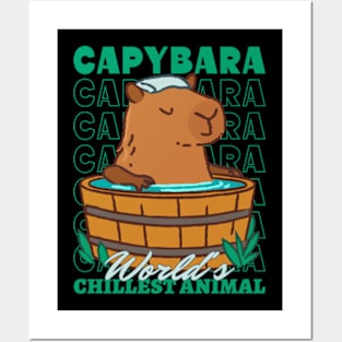 Capybara World's Chillest Animal Posters and Art